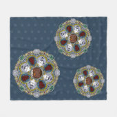 Winter Nouveau Fleece Deken (Voorkant (Horizontaal))