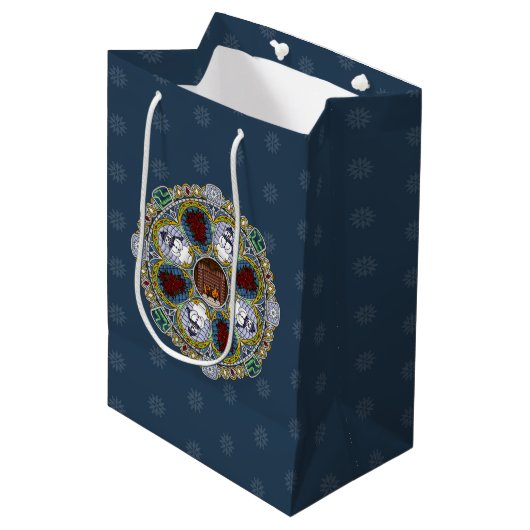 Winter Nouveau Gift Bag Medium Cadeauzakje (Voorkant Gekanteld)