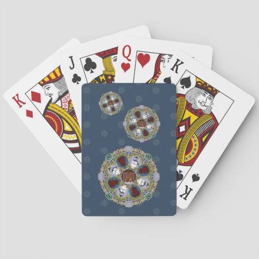 Winter Nouveau Klassieke Speelkaarten (Achterkant)