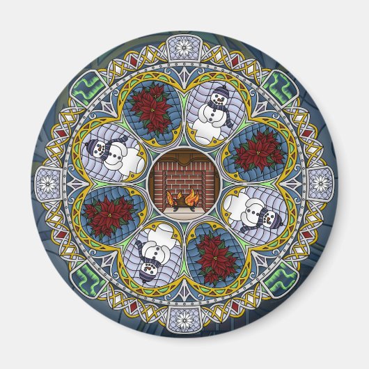 Winter Nouveau Magneet (Voorkant)