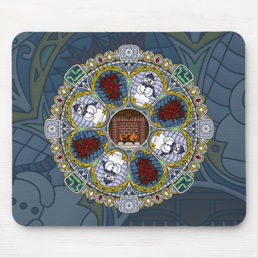 Winter Nouveau Mousepad Muismat (Voorkant)