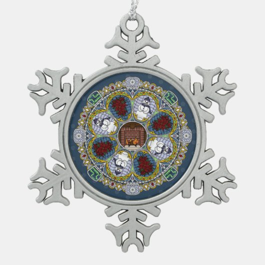 Winter Nouveau Premium Ornament (Voorkant)