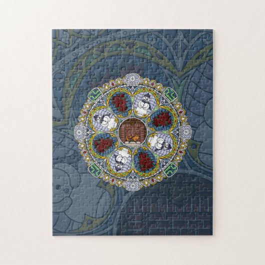 Winter Nouveau Puzzel (Verticaal)