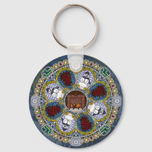 Winter Nouveau Sleutelhanger (Voorkant)