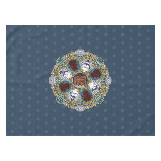 Winter Nouveau tafelkleed (Voorkant (Horizontaal))