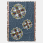 Winter Nouveau Throw Blanket Deken (Voorkant Verticaal)
