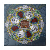 Winter Nouveau Tile Tegeltje (Voorkant)