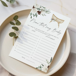Winter Nursery Naam dat liedje baby shower spel