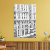 Winter NYC Upper West Side Fotografie op Canvas Afdruk (Insitu (Woonkamer))