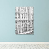 Winter NYC Upper West Side Photography on Canvas (Insitu (Houten vloer))