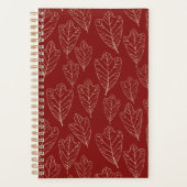 Winter Oak Leaves Pattern Planner (Voorkant)