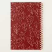 Winter Oak Leaves Pattern Planner (Achterkant)