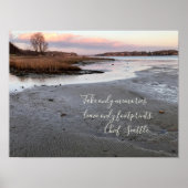 Winter Ocean Sunset Poster (Voorkant)