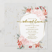 Winter Oefendiner Eetkamer Uitnodiging Waterverf (Voorkant / Achterkant)