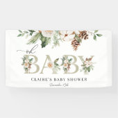 Winter Oh Baby shower Banner (Horizontaal)