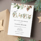 Winter Oh Baby shower uitnodiging