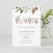 Winter Oh Baby Sprinkle Kaart (Staand voorkant)