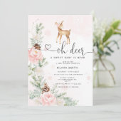 Winter Oh hert a Sweet baby is in de buurt van bab Kaart (Staand voorkant)