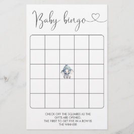 Winter Olifant Jongen Baby Bingo Spel