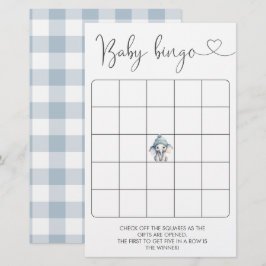 Winter Olifant Jongen Baby Bingo Spel