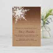 Winter Ombre Rehearsal Dinner Invitation Kaart (Staand voorkant)