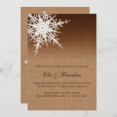 Winter Ombre Rehearsal Dinner Invitation Kaart (Voorkant / Achterkant)