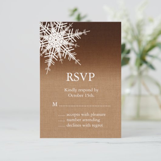 Winter Ombre RSVP (Staand voorkant)