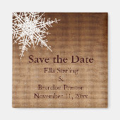 Winter Ombre Save the Date Magnet (Voorkant)