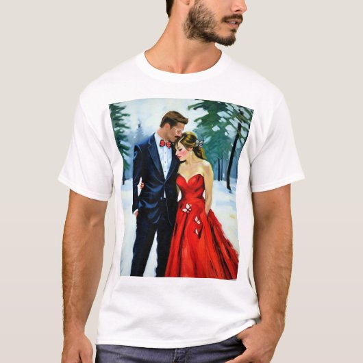 Winter Omhelzing  T-shirt (Voorkant)