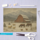 Winter on the Farm Tissuepapier (Craft)