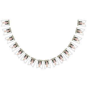 Winter Onderland Birthday Maandfoto Vlaggetjes