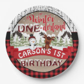 Winter Onderland Birthday Party Paper Bord (Voorkant)