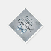 Winter Onderland Boys 1st. verjaardagsfeestje Servet (Hoek)