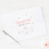 Winter onderland, Dank je sneeuw veel sticker (Envelop)