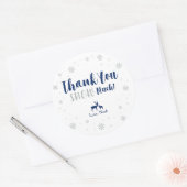 Winter onderland, Dank je sneeuw veel sticker (Envelop)