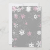 Winter Onderland Eerste uitnodiging op zaterdag (Achterkant)