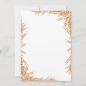 Winter Onderland Eerste verjaardagsfeest Kaart (Achterkant)