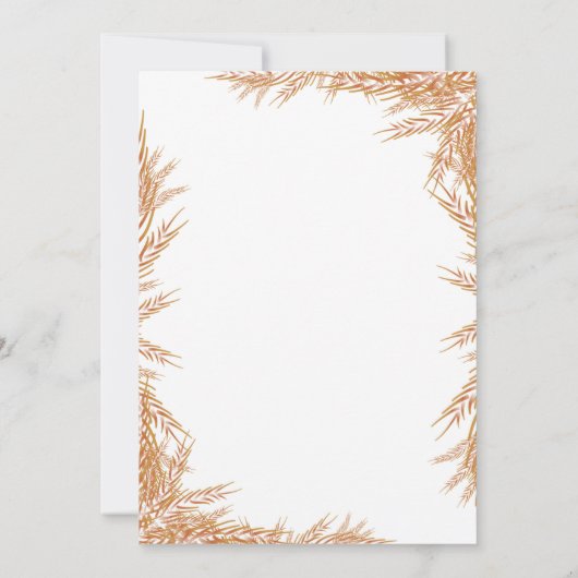 Winter Onderland Eerste verjaardagsfeest Kaart (Achterkant)