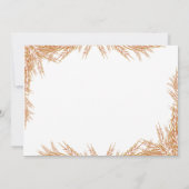 Winter Onderland Eerste verjaardagsfeest Kaart (Achterkant)