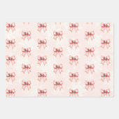 Winter Onderland Girl 1st Birthday Pink Inpakpapier Vel (Voorkant)