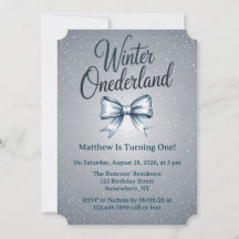 Winter Onderland Jongens 1e Verjaardagsfeestje