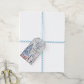 Winter Onderland Kerst Favor Tag Cadeaulabel (Met Touw)