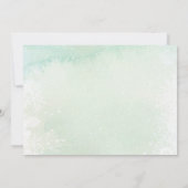 Winter Onderland Kerstboom 1e Verjaardagsfeest Kaart (Achterkant)