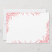 Winter Onderland Meisje Eerste Verjaardagsfeest In Kaart (Achterkant)