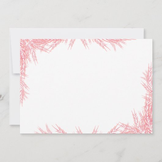 Winter Onderland Meisje Eerste Verjaardagsfeest In Kaart (Achterkant)