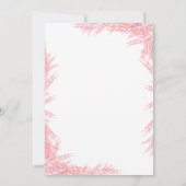 Winter Onderland Meisje Eerste Verjaardagsfeest Kaart (Achterkant)