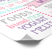 Winter Onderland Snowflakes Birthday sign poster (Hoek)