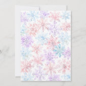 Winter Onderland Verjaardag Kaart (Achterkant)