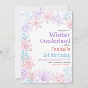 Winter Onderland Verjaardag Kaart