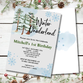 Winter onderland winter bos sneeuwvlok kaart